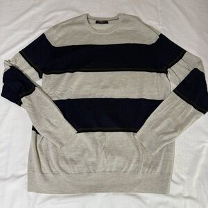 Banana Republic Crew Neck Sweater Mens Size Large Tall 100% Fine Merino Wool